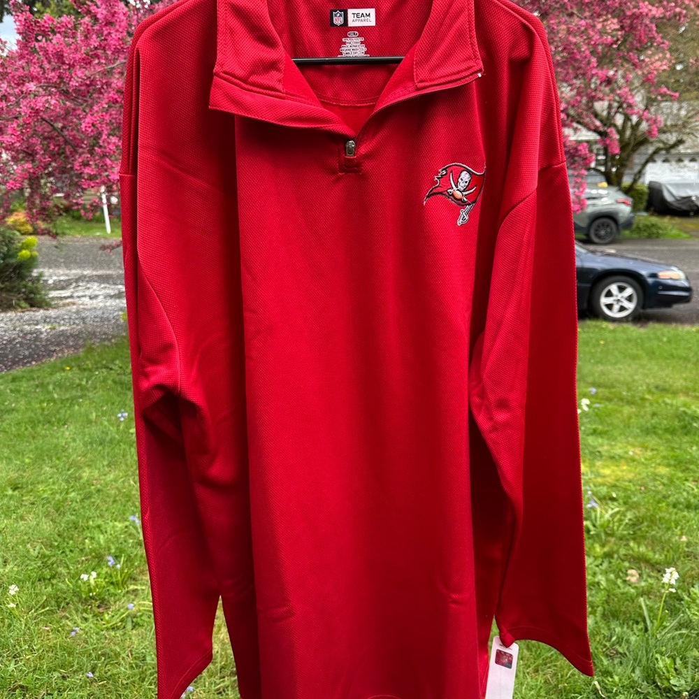NFL Red Team Pullover with Shield Logo